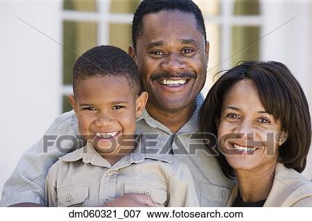 African American family smiling outdoors View Large Photo Image Stock Photo - African American family smiling outdoors. Fotosearch