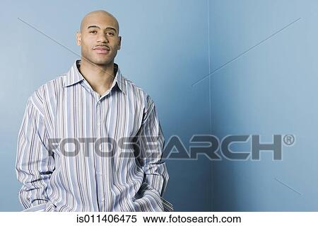 Stock Photography - African American man smiling. Fotosearch