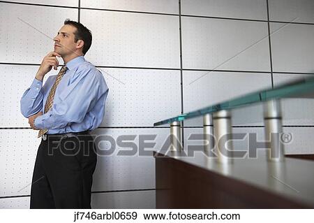 Businessman thinking View Large Photo Image Stock Photo - Businessman thinking. Fotosearch