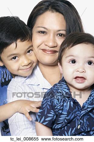 Mother with young sons View Large Photo Image Stock Photography - Mother with young sons. Fotosearch
