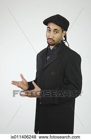 Studio shot of African American businessman View Large Photo Image Stock Photo - Studio shot of African American businessman. Fotosearch