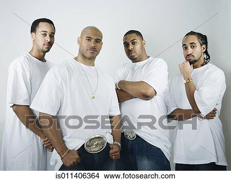 Studio shot of group of African American men View Large Photo Image Picture - Studio shot of group of African American men. Fotosearch