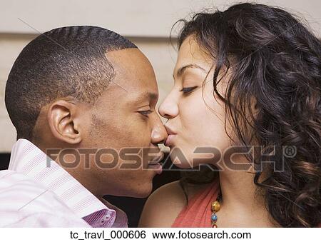 African couple kissing View Large Photo Image Stock Photograph - African couple kissing. Fotosearch