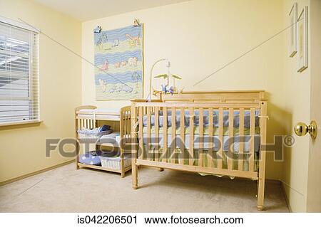 Stock Image - Babyís nursery. Fotosearch