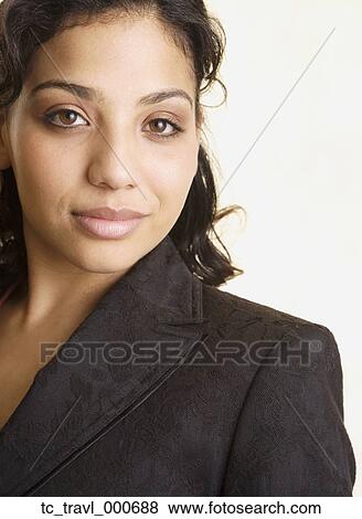 Stock Photo - Studio shot of African businesswoman. Fotosearch