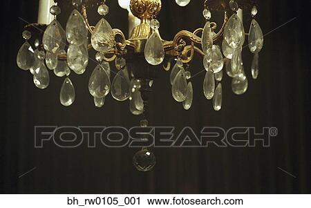 Close up of crystal chandelier View Large Photo Image Stock Image - Close up of crystal chandelier. Fotosearch
