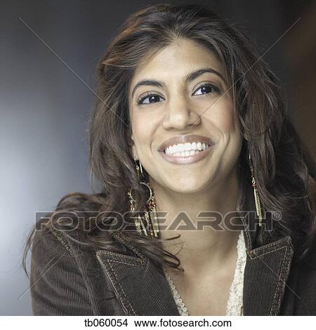 Close up of Indian woman smiling View Large Photo Image Picture - Close up of Indian woman smiling. Fotosearch