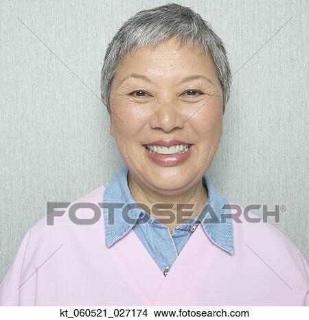 Close up of senior Asian woman smiling View Large Photo Image Picture - Close up of senior Asian woman smiling. Fotosearch