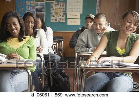 Group of students in classroom View Large Photo Image Stock Photo - Group of students in classroom. Fotosearch