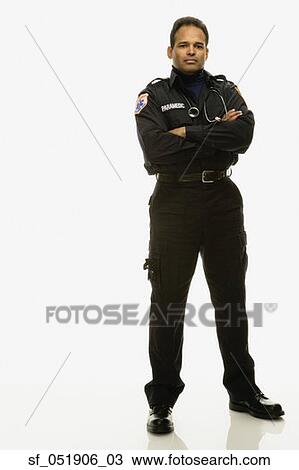 Studio shot of Hispanic male paramedic View Large Photo Image Stock Image - Studio shot of Hispanic male paramedic. Fotosearch