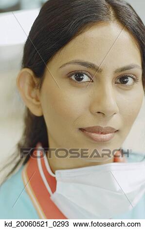 Close up of Indian female dental assistant View Large Photo Image Stock Image - Close up of Indian female dental assistant. Fotosearch