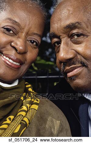 Close up of senior African couple smiling View Large Photo Image Picture - Close up of senior African couple smiling. Fotosearch