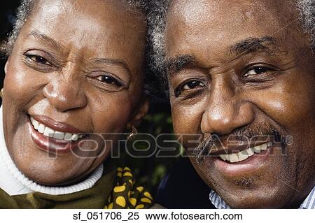 Close up of senior African couple smiling View Large Photo Image Stock Photography - Close up of senior African couple smiling. Fotosearch