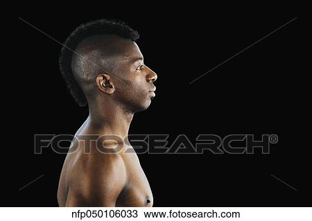 アフリカの男 で モホークインディアン ヘアスタイル ストックイメージ Nfp Fotosearch
