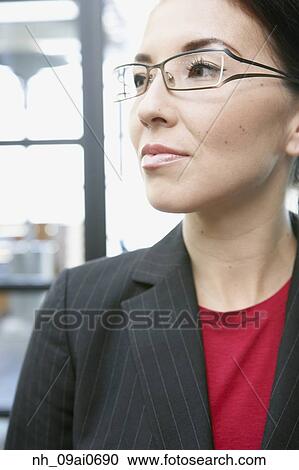 Portrait of Asian businesswoman wearing eyeglasses View Large Photo Image Stock Image - Portrait of Asian businesswoman wearing eyeglasses. Fotosearch