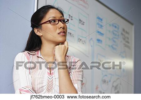 Asian businesswoman next to whiteboard View Large Photo Image Stock Image - Asian businesswoman next to whiteboard. Fotosearch
