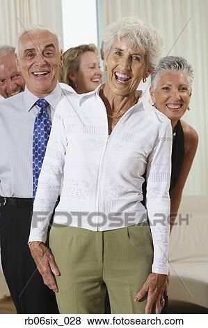 Stock Photo - Group of seniors at party. Fotosearch