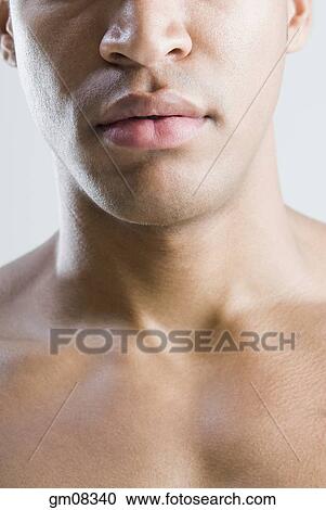 Close up of African man’s face and chest View Large Photo Image Stock Image - Close up of African man’s face and chest. Fotosearch