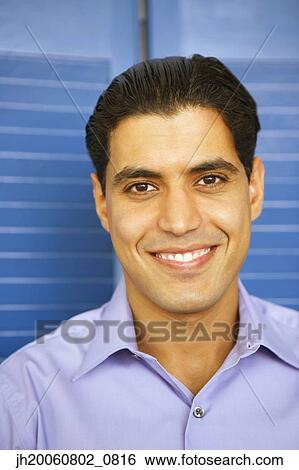 Close up of Egyptian man smiling View Large Photo Image Stock Photograph - Close up of Egyptian man smiling. Fotosearch