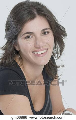 Close up of Middle Eastern woman smiling View Large Photo Image Stock Photograph - Close up of Middle Eastern woman smiling. Fotosearch