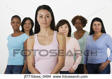 Picture - Group of multi-ethnic women. Fotosearch