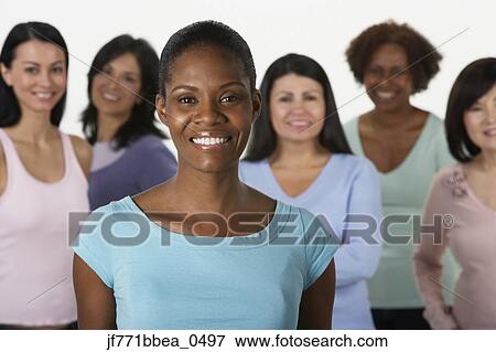 Group of multi-ethnic women View Large Photo Image Stock Photo - Group of multi-ethnic women. Fotosearch