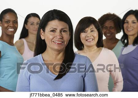 Stock Photography - Group of multi-ethnic women. Fotosearch