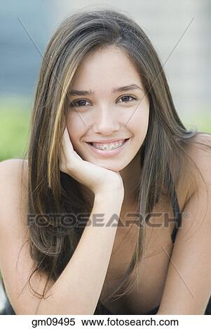Hispanic woman with orthodontic braces View Large Photo Image Stock Photography - Hispanic woman with orthodontic braces. Fotosearch