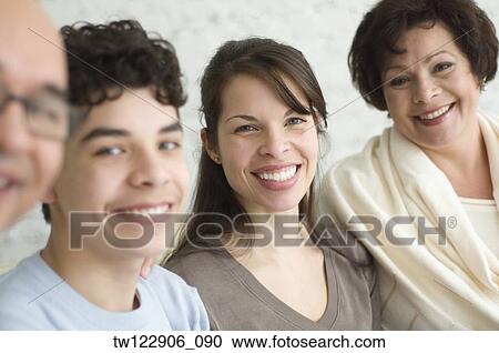 Portrait of Hispanic family View Large Photo Image Stock Image - Portrait of Hispanic family. Fotosearch