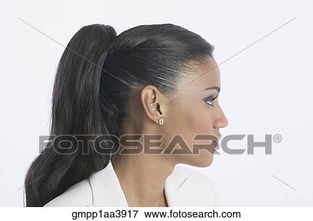 Stock Photo - Profile of African businesswoman. Fotosearch