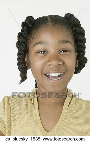 Stock Photography - African girl laughing. Fotosearch