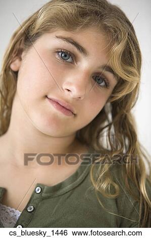 Close up of girl with long hair View Large Photo Image Stock Photograph - Close up of girl with long hair. Fotosearch
