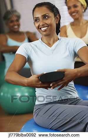 Multi-ethnic women in exercise class View Large Photo Image Stock Image - Multi-ethnic women in exercise class. Fotosearch
