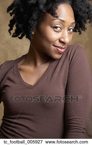 Stock Photo - Portrait of African woman. Fotosearch