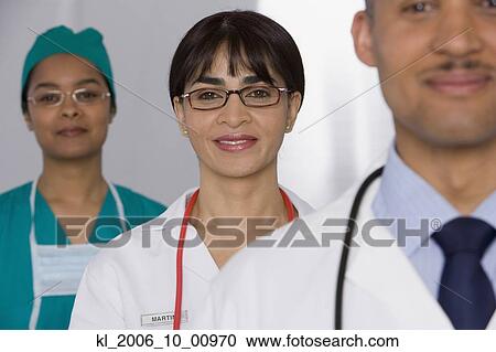 Portrait of multi-ethnic doctors View Large Photo Image Stock Image - Portrait of multi-ethnic doctors. Fotosearch