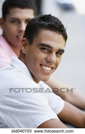 Close up of South American man smiling View Large Photo Image Stock Image - Close up of South American man smiling. Fotosearch