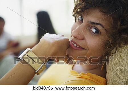 Close up of South American woman smiling View Large Photo Image Stock Photography - Close up of South American woman smiling. Fotosearch