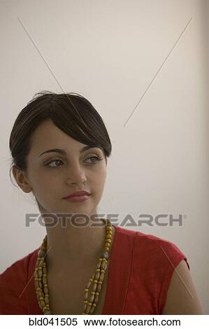 Stock Photography - Portrait of young woman. Fotosearch