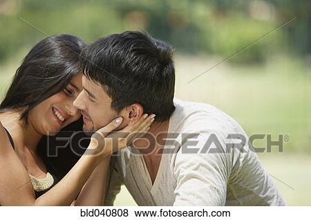 South American couple about to kiss View Large Photo Image Stock Photo - South American couple about to kiss. Fotosearch