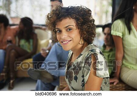 Stock Photograph - South American women at party. Fotosearch