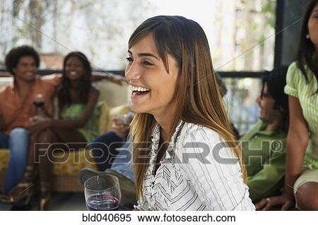 Stock Photography - South American women at party. Fotosearch