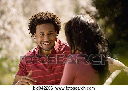 African American couple talking View Large Photo Image Stock Photograph - African American couple talking. Fotosearch