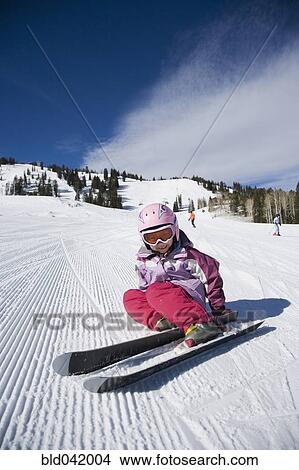 Asian girl on skis View Large Photo Image Picture - Asian girl on skis. Fotosearch