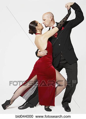 Stock Image - Couple tango dancing. Fotosearch