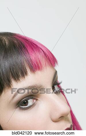 Hispanic woman with dyed hair View Large Photo Image Stock Image - Hispanic woman with dyed hair. Fotosearch
