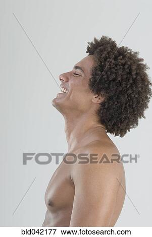 Mixed Race man with bare chest View Large Photo Image Stock Photo - Mixed Race man with bare chest. Fotosearch