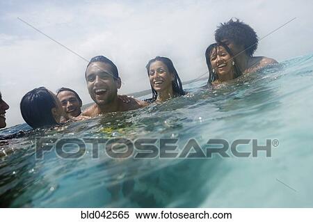 South American friends in water View Large Photo Image Stock Photography - South American friends in water. Fotosearch