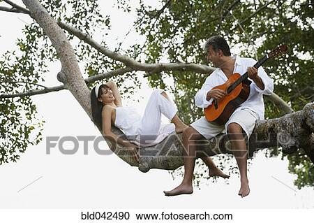 South American man playing guitar for wife View Large Photo Image Stock Image - South American man playing guitar for wife. Fotosearch
