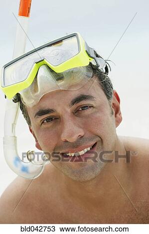 South American man wearing snorkeling gear View Large Photo Image Stock Image - South American man wearing snorkeling gear. Fotosearch