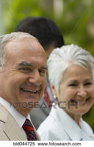 Stock Photography - Close up of senior Hispanic couple smiling. Fotosearch